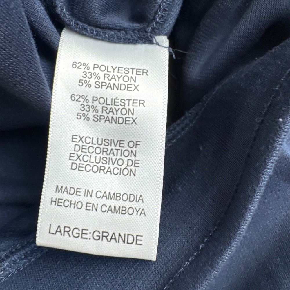 Tommy Bahama Joggers Mens Large Navy Blue Stretch Lounge Pants - Picture 5 of 9